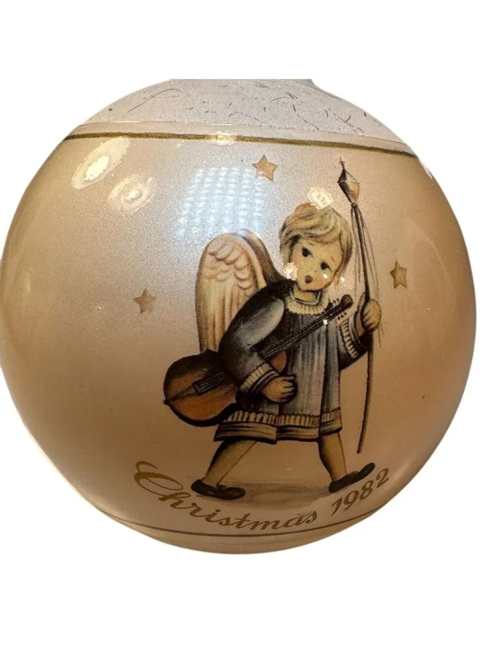 Berta Hummel Angelic Procession 1982 Christmas Glass Ornament 9th Edition